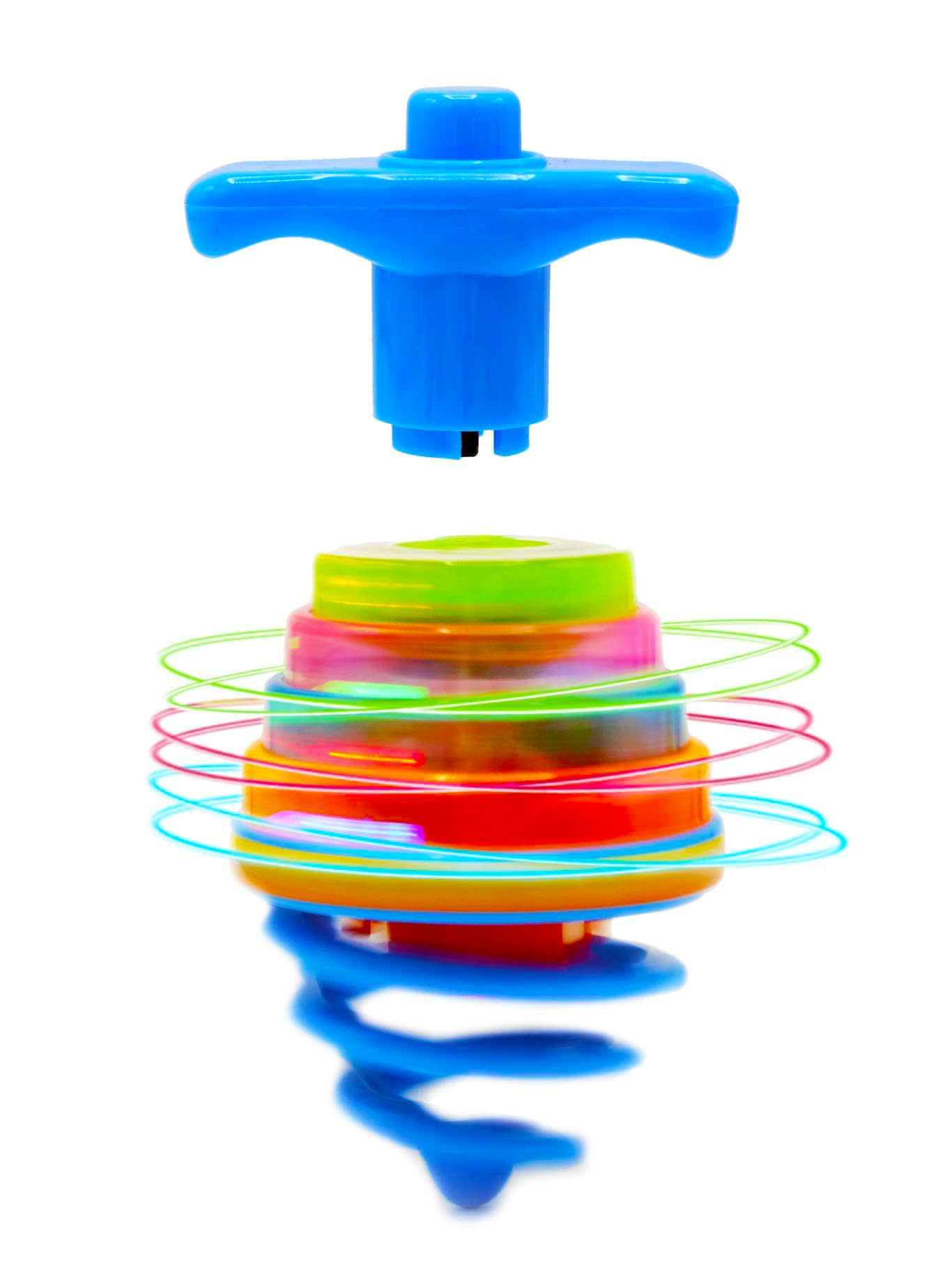 Hanukkah Dreidel Musical Bouncing Light-Up Dreidel Hanukkah Toys, Assorted Colors (1 Pack) - Image 3