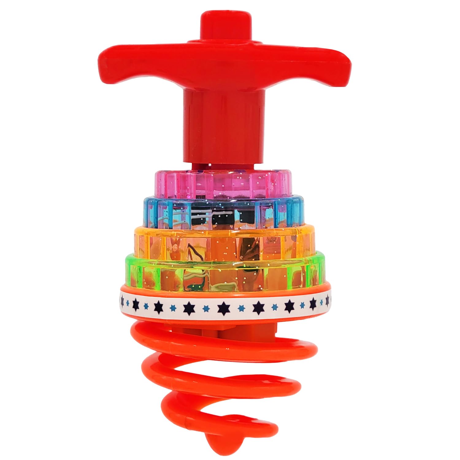 Hanukkah Dreidel Musical Bouncing Light-Up Dreidel Hanukkah Toys, Assorted Colors (1 Pack) - Image 6