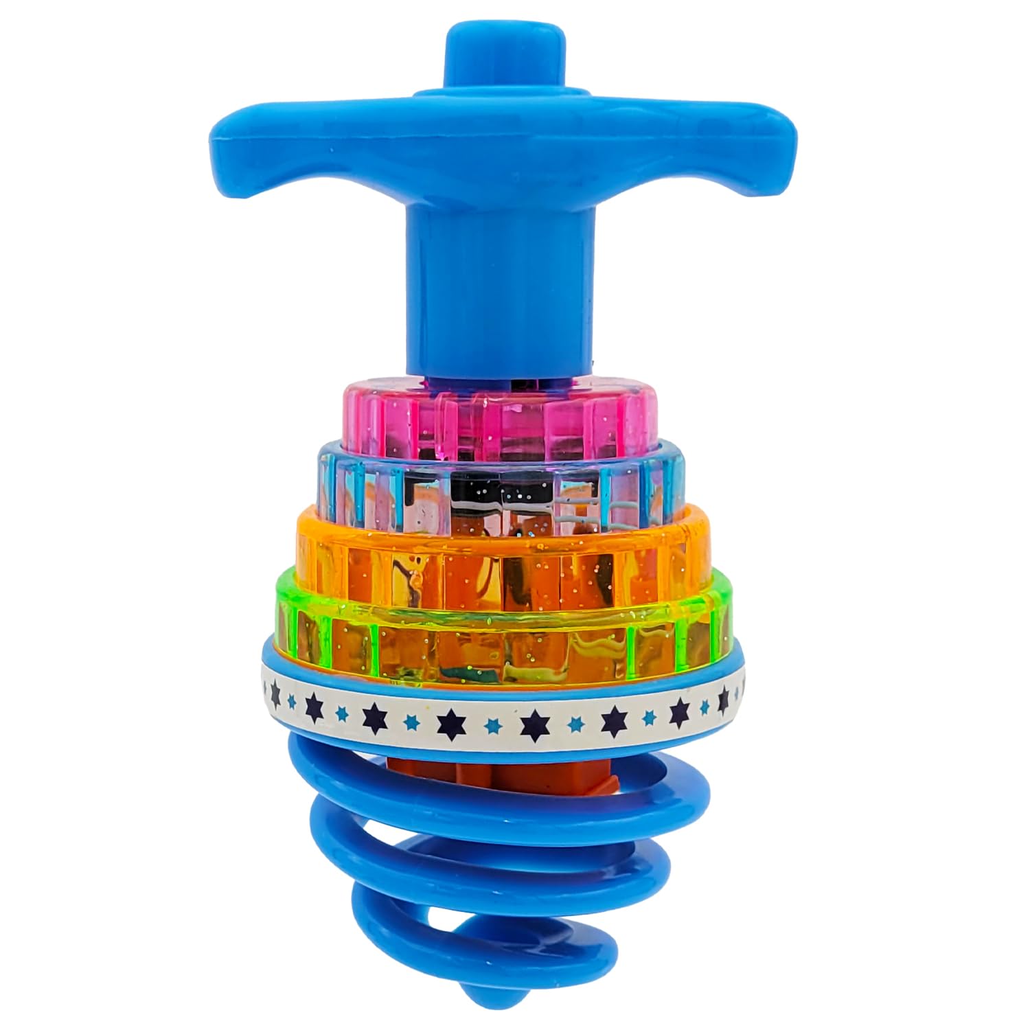 Hanukkah Dreidel Musical Bouncing Light-Up Dreidel Hanukkah Toys, Assorted Colors (1 Pack) - Image 7