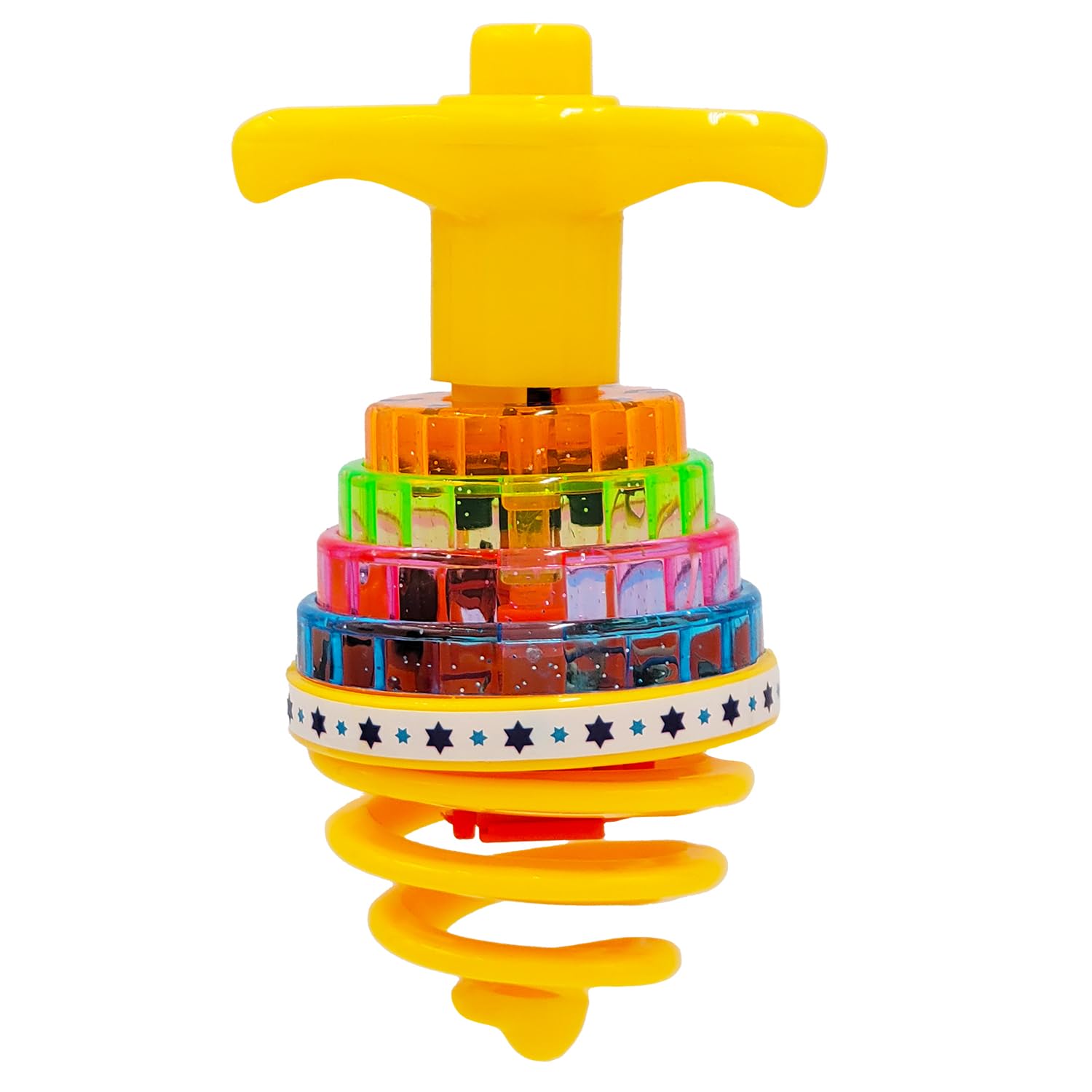 Hanukkah Dreidel Musical Bouncing Light-Up Dreidel Hanukkah Toys, Assorted Colors (1 Pack) - Image 8