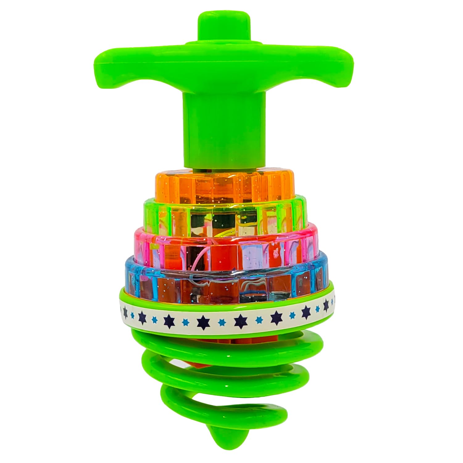 Hanukkah Dreidel Musical Bouncing Light-Up Dreidel Hanukkah Toys, Assorted Colors (1 Pack) - Image 9
