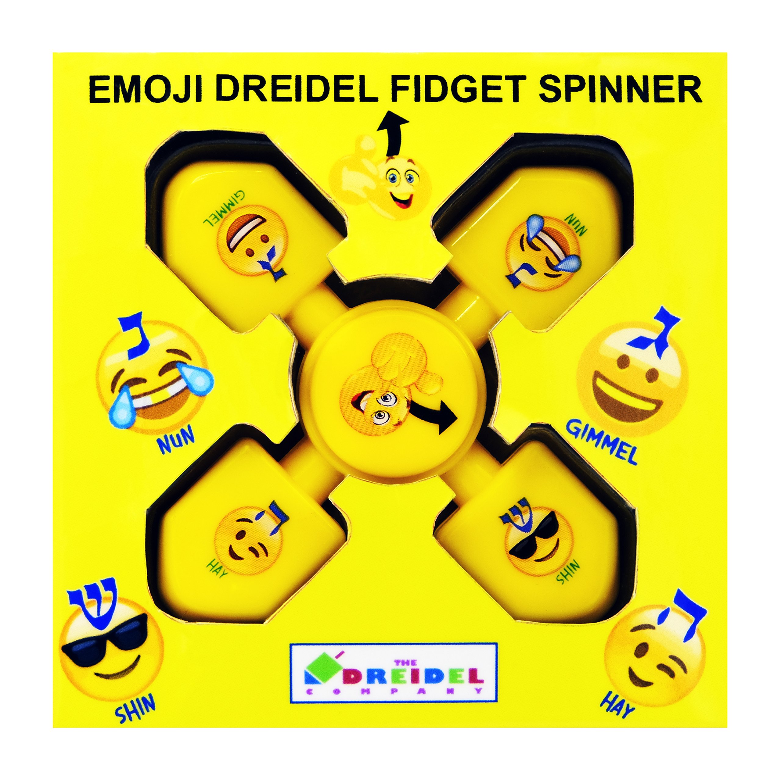 Hanukkah Dreidel Spinner Glossy (Yellow Dreidel Spinner) - Image 3