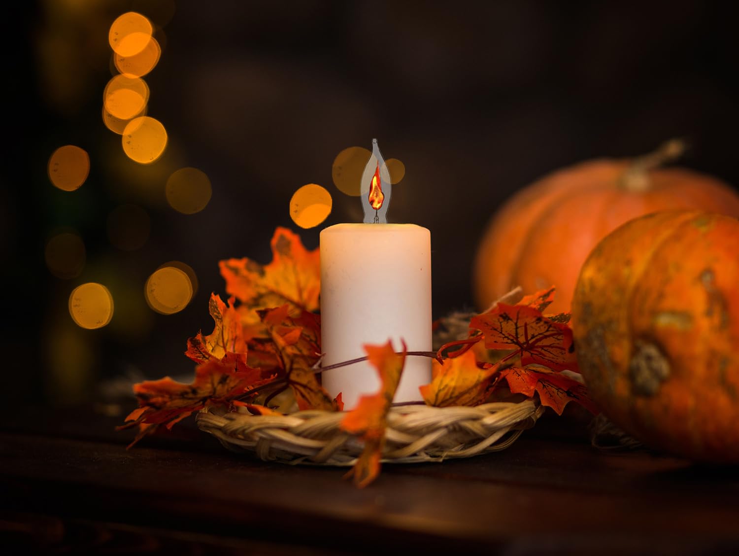 The Dreidel Company Flicker Flame Shaped Light Bulbs, E12 Replacement Bulbs, Dances with a Flickering Orange Glow, 1 Watt Bulb, 120 Volt (6-Pack) - Image 4