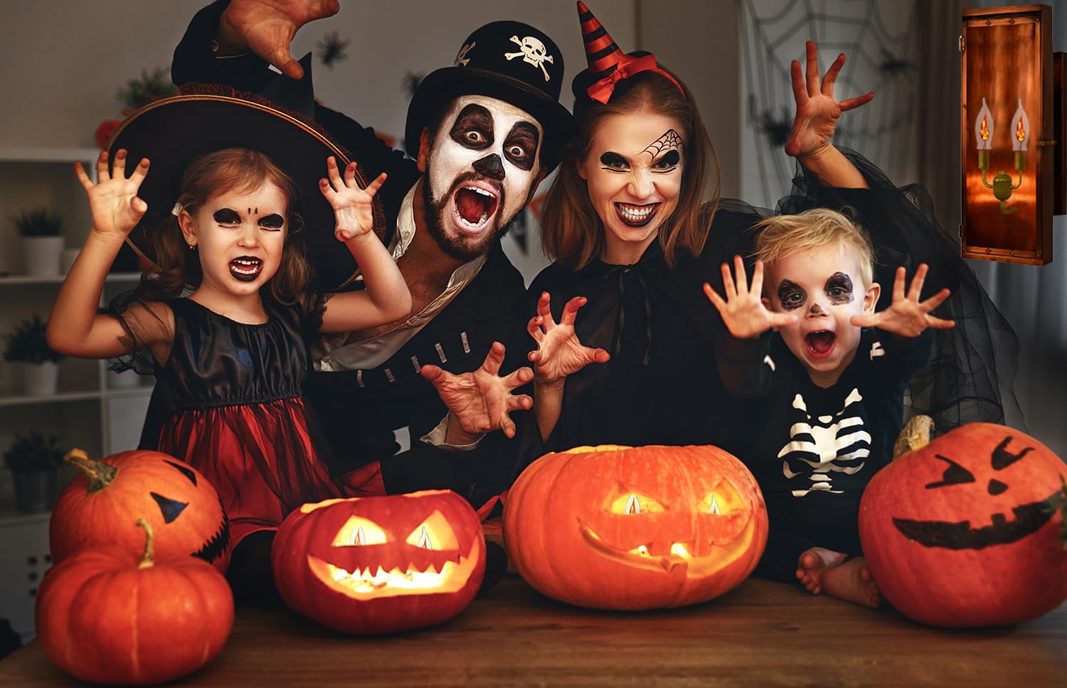 The Dreidel Company Flicker Flame Shaped Light Bulbs, E12 Replacement Bulbs, Dances with a Flickering Orange Glow, 1 Watt Bulb, 120 Volt (6-Pack) - Image 8