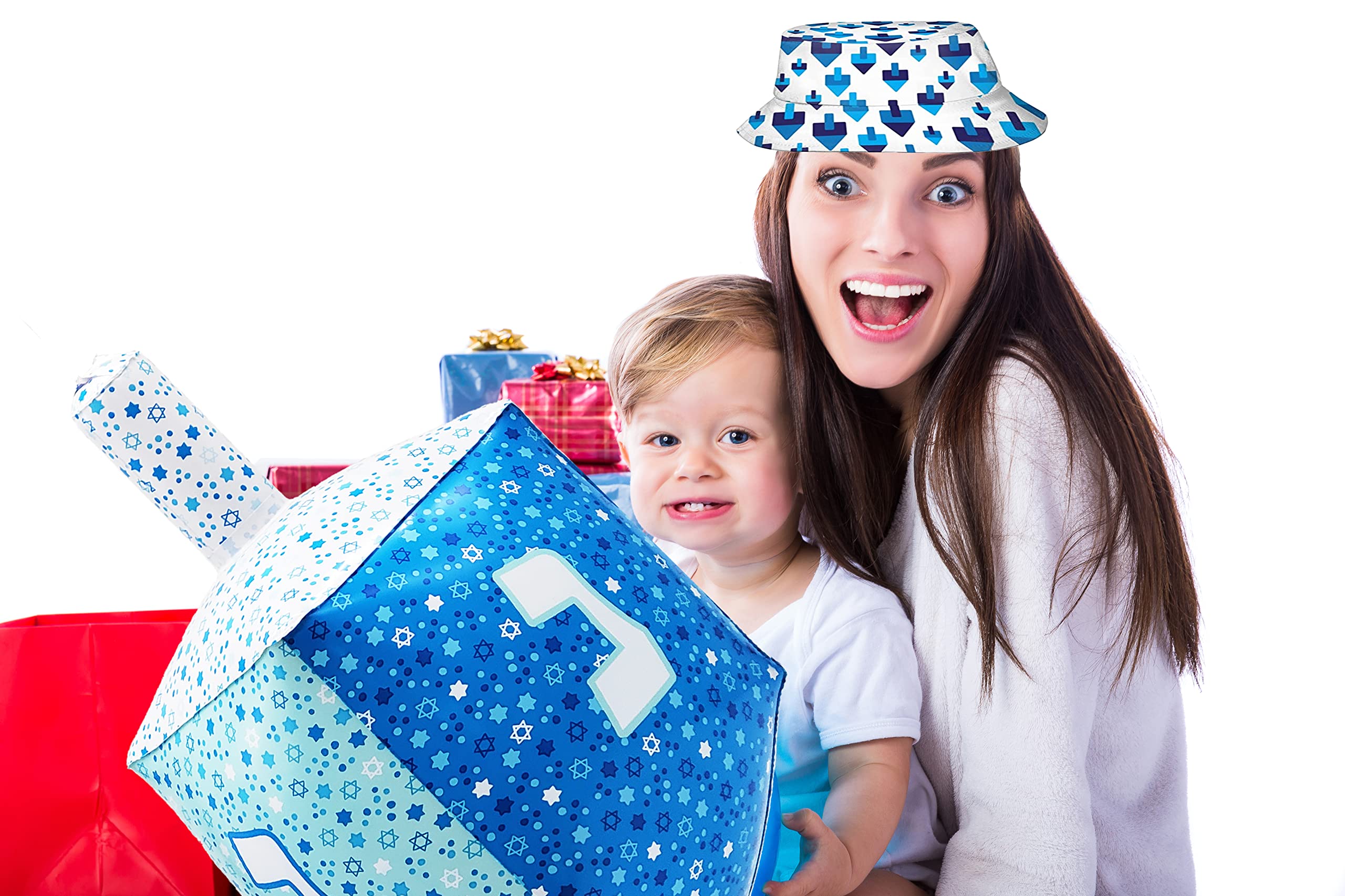 The Dreidel Company Hanukkah Inflatable Dreidel, Chanuka Party and Events Decorations, 24" Tall (2-Pack) - Image 4