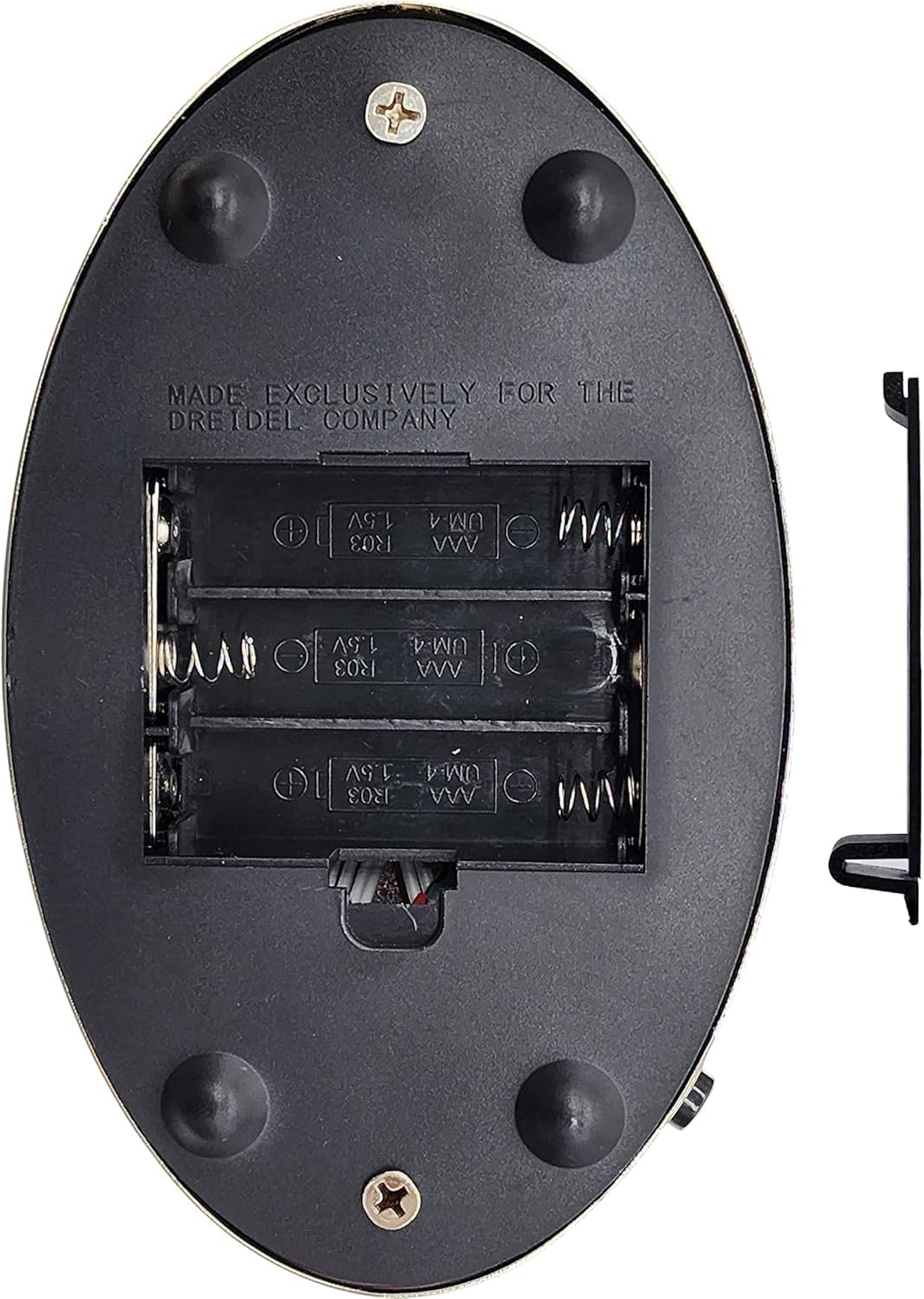 The Dreidel Company Hanukkah Silver Menorah Low Voltage Battery Powered Contemporary Metal Designed Menorah, LED Bulbs Electric, 10.6 Inches Tall - Image 4