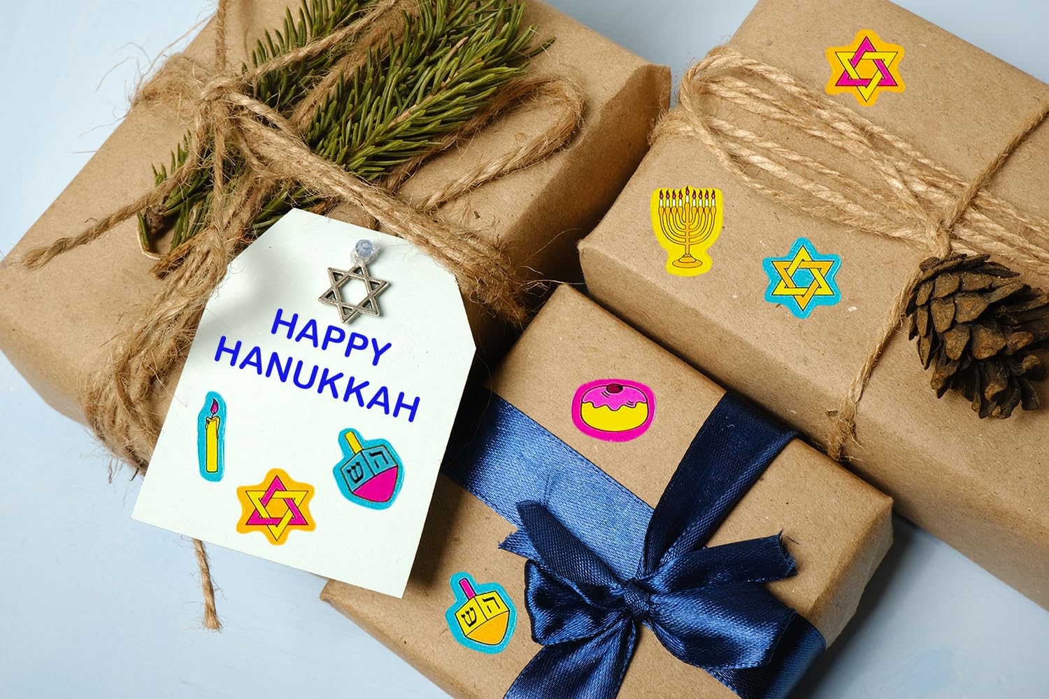 The Dreidel Company Hanukkah Sticker Pieces, Great for Arts and Crafts, Decoration, Party Favors, 1008 Stickers (Style 1) - Image 5