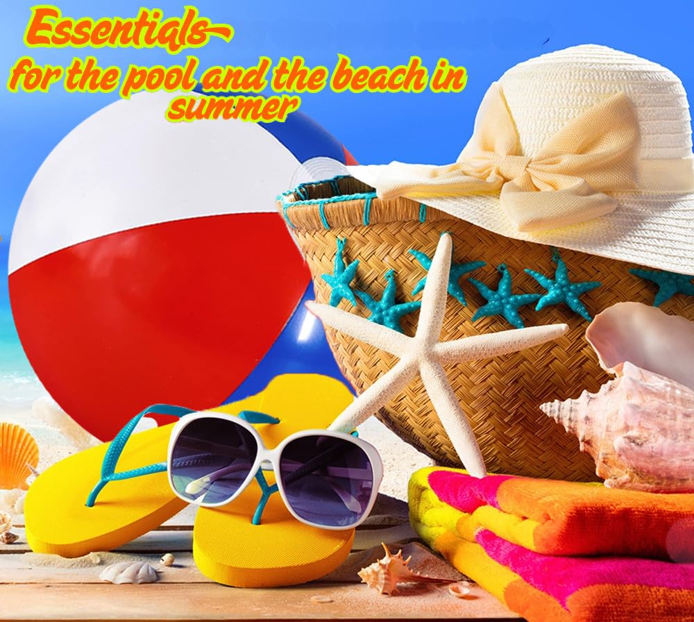 The Dreidel Company Inflatable Patriotic Beach Balls US Flag Design for Swimming Pool Party, Birthday, Summer Fun Toy, 12" Inch - Image 5