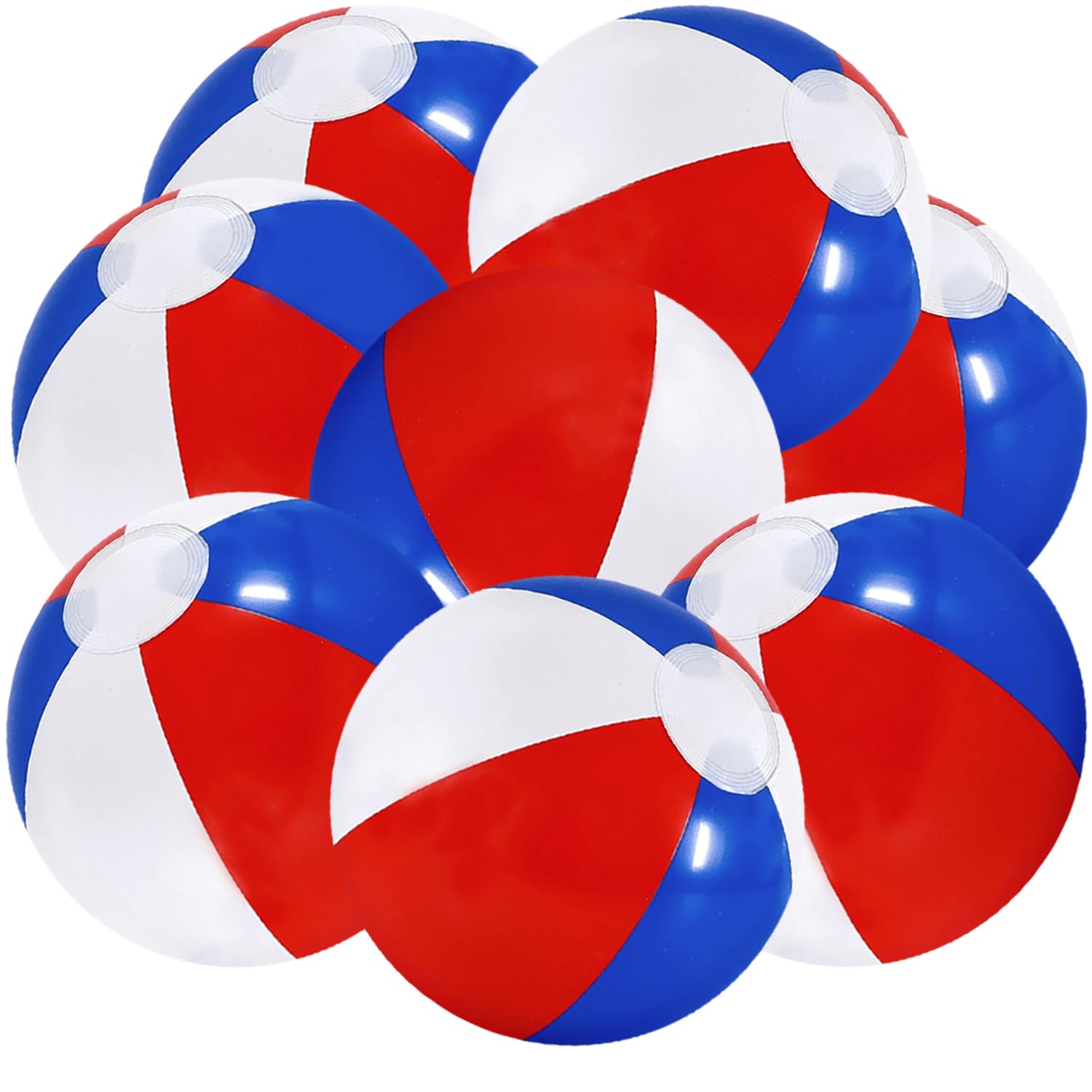 The Dreidel Company Inflatable Patriotic Beach Balls US Flag Design for Swimming Pool Party, Birthday, Summer Fun Toy, 12" Inch - Image 6